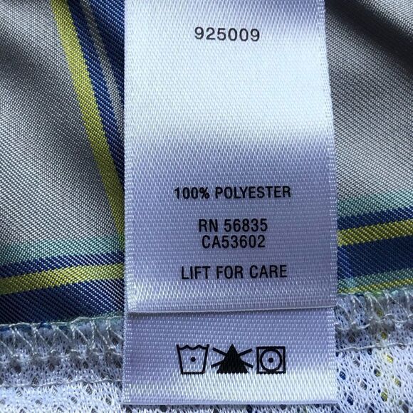 Cabelas UPF 50 Board shorts plaid blue and gray Size 12 snap and zip look new - Picture 5 of 9